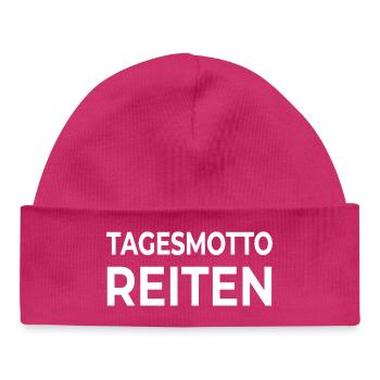 Chevaucher - Bonnet bébé bio - hot pink - Devant