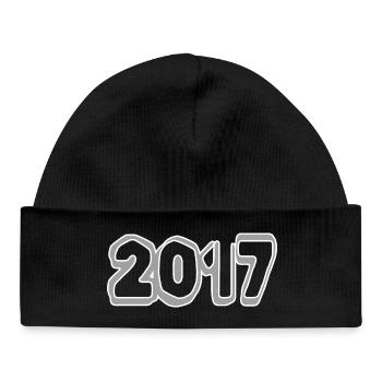 2017 - Baby Organic Beanie - black - Front