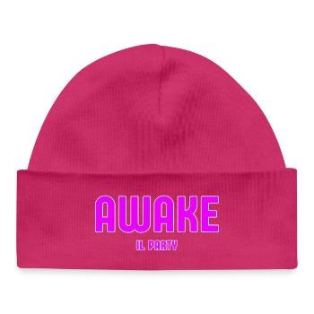 Awake Party Neon Pink - Baby Organic Beanie - hot pink - Front