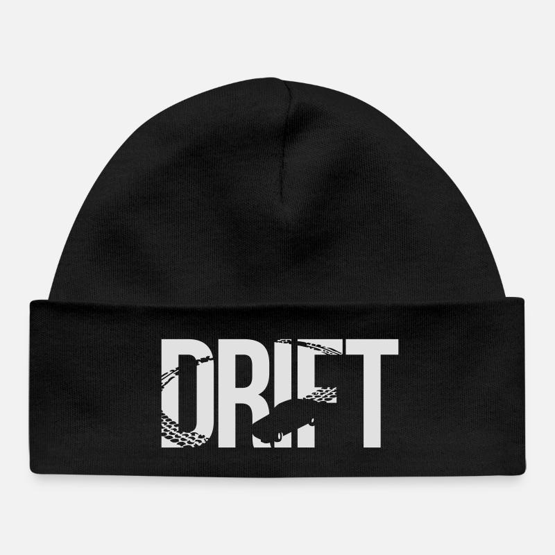 drift - Baby Organic Beanie - black