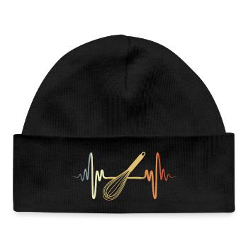 Vintage Hand Mixer - Baby Organic Beanie - black - Front