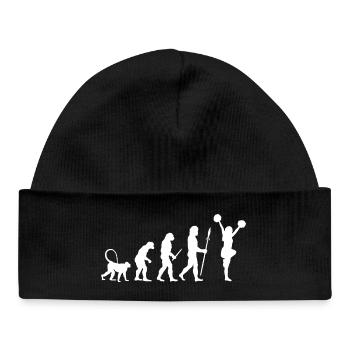 Évolution de la pom-pom girl - Bonnet bébé bio - noir - Devant