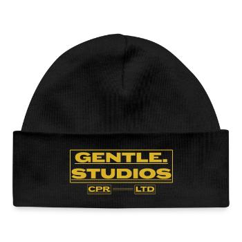 Gentle Studios – Minimalistisches Branding - Baby Organic Mütze - Schwarz - Vorne