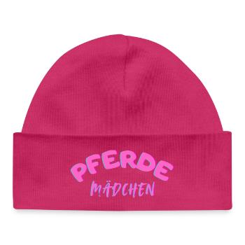 Fille de cheval - Bonnet bébé bio - hot pink - Devant