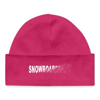 Planche à neige - Bonnet bébé bio - hot pink - Devant
