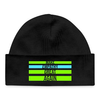 Rendre l’empathie grande à nouveau Déclaration politique Espoir - Bonnet bébé bio - noir - Devant