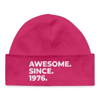 Génial depuis 1976 | Anniversaire | Don - Bonnet bébé bio - hot pink - Devant