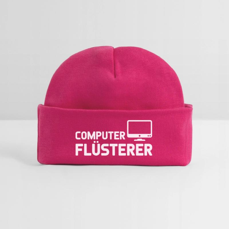 Pixel Computer Nebula Pattern Baby Organic Beanie