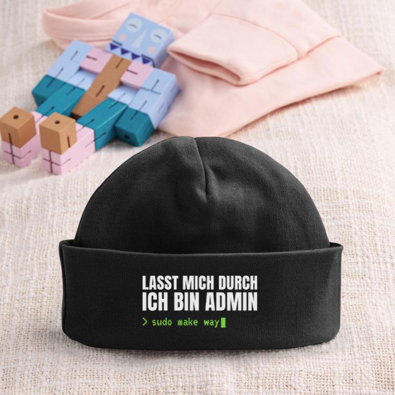 Lasst mich durch, ich bin Admin – Sudo Make Way Baby Organic Mütze