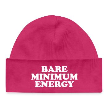 Énergie minimale indispensable - Bonnet bébé bio - hot pink - Devant