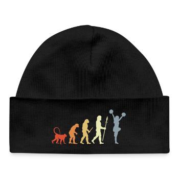 Évolution des pom-pom girls vintage - Bonnet bébé bio - noir - Devant