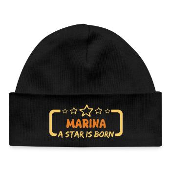 Dire Marina - Bonnet bébé bio - noir - Devant