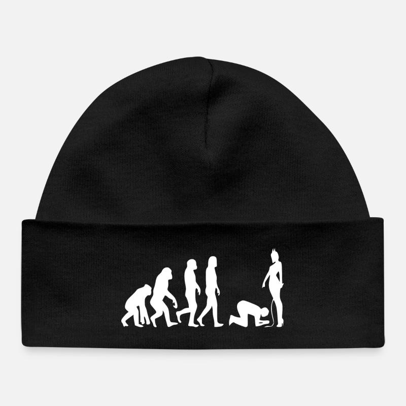 Evolution Mann - Baby Organic Mütze - Schwarz