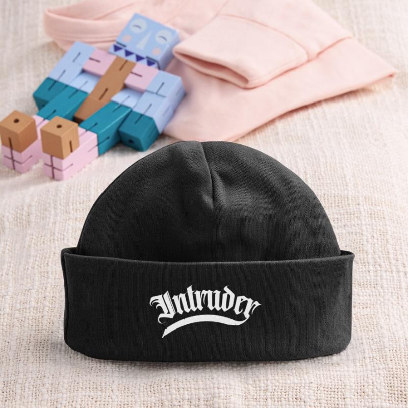 intruder hacker intruder clan sticker computer Baby Organic Beanie