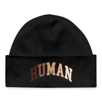Human Human African - Baby Organic Beanie - black - Front