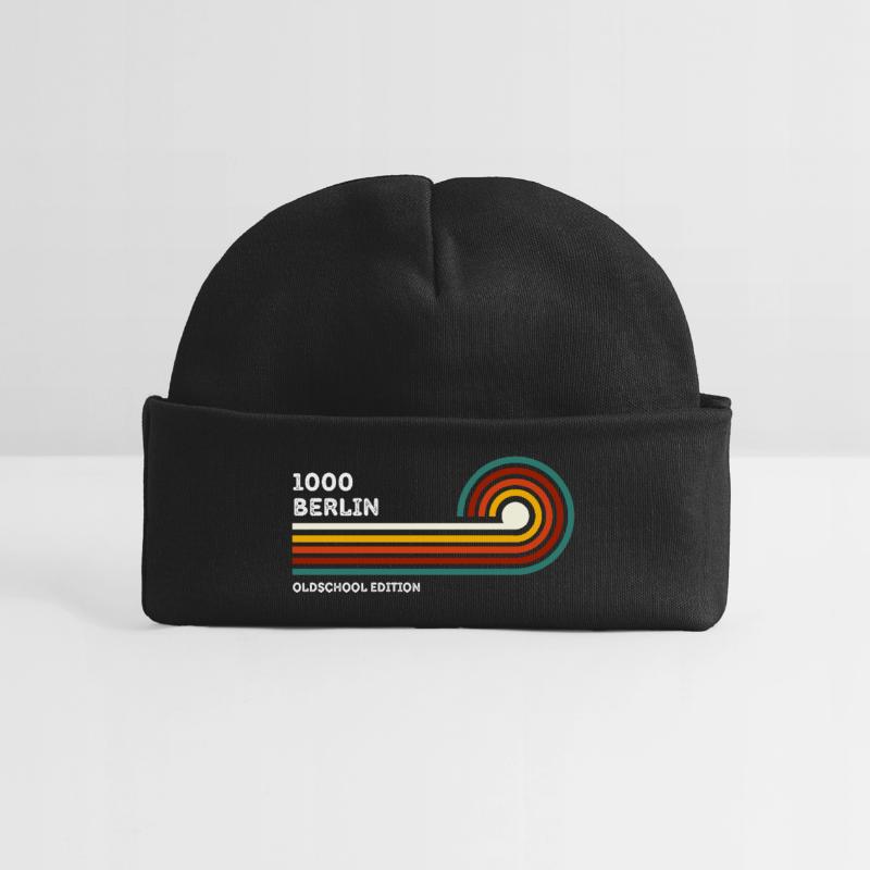 Berlin Retro Shirt Zip Code 1000 Zip Code Souvenir Baby Organic Beanie