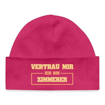 Zimmerer - Baby Organic Mütze - hot Pink - Vorne
