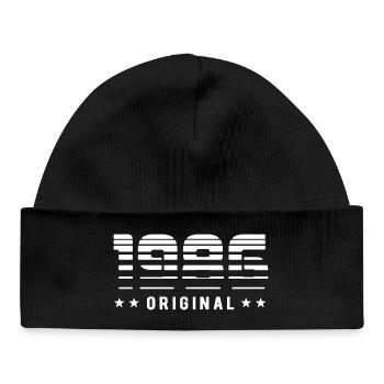 1986 Original Retrodesign | Geburtstag - Baby Organic Mütze - Schwarz - Vorne