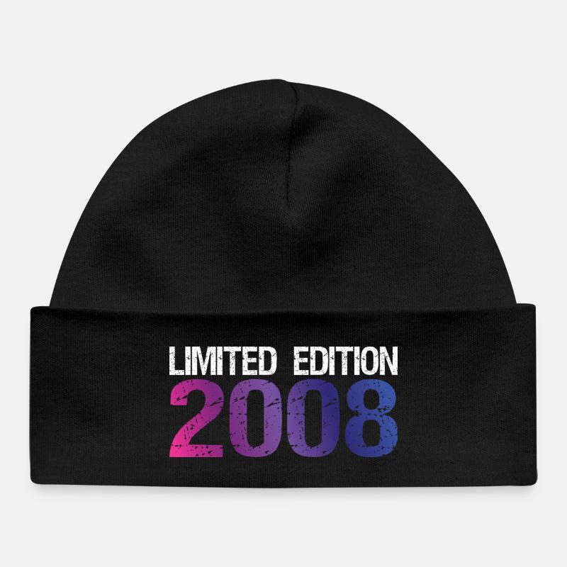 18e anniversaire Édition Limitée Vintage 2008 - Bonnet bébé bio - noir