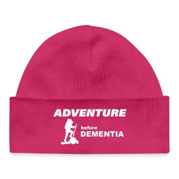 CLIMBING ADVENTURE - Baby Organic Beanie - hot pink - Front