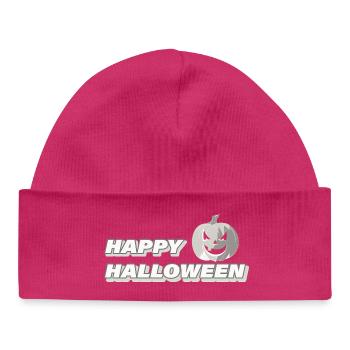 Joyeux halloween - Bonnet bébé bio - hot pink - Devant