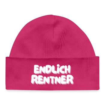 Pensioners at last - Baby Organic Beanie - hot pink - Front