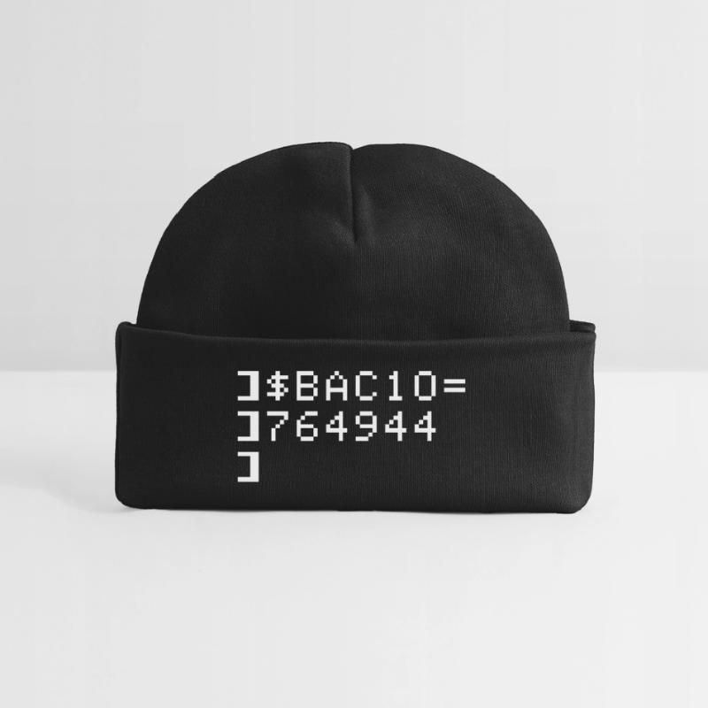 Bacio BAC10 8-bits Esadecimal Code Nerd Pixel Art Bonnet bébé bio