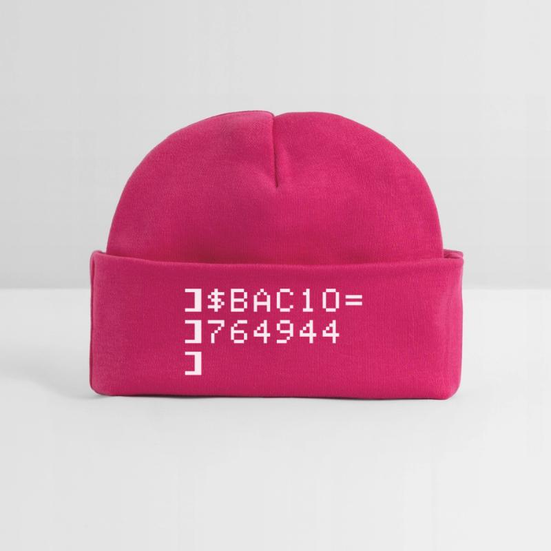 Bacio BAC10 8-bits Esadecimal Code Nerd Pixel Art Bonnet bébé bio