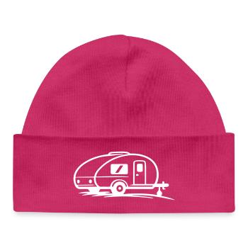 Remorque de camping - Bonnet bébé bio - hot pink - Devant