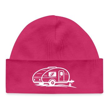 Remorque de camping - Bonnet bébé bio - hot pink - Devant