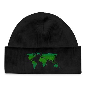 Green World - Bonnet bébé bio - noir - Devant