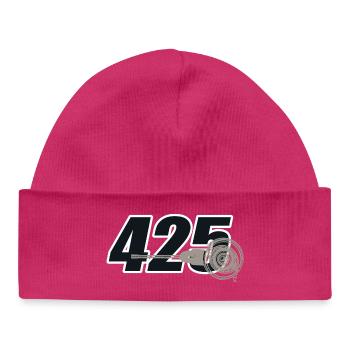 425 German Motorcycle AWO DDR - Baby Organic Beanie - hot pink - Front