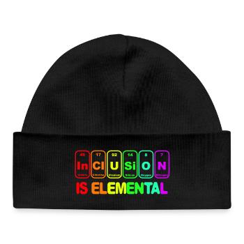 Inclusion is elementary # - Baby Organic Beanie - black - Front
