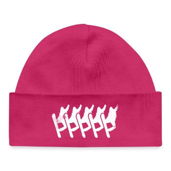 Amateurs de snowboard - Bonnet bébé bio - hot pink - Devant