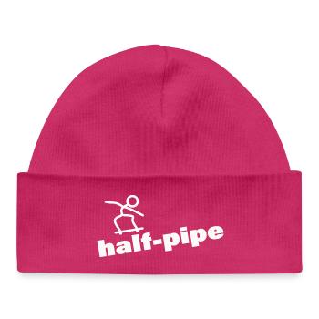 HALF-PIPE - Baby Organic Beanie - hot pink - Front