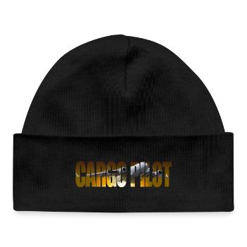Cargo pilot C-17 - Baby Organic Mütze - Schwarz - Vorne