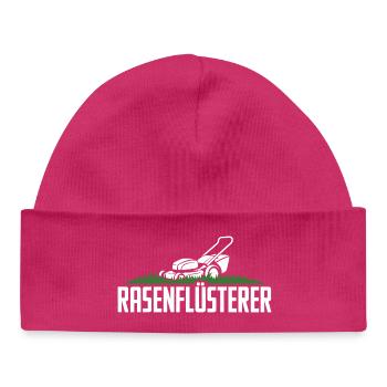 Lawn Whisperer Tondeuse à gazon de jardin Lawn Whisperer - Bonnet bébé bio - hot pink - Devant
