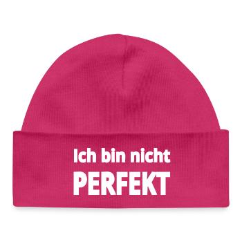 perfect - Baby Organic Beanie - hot pink - Front