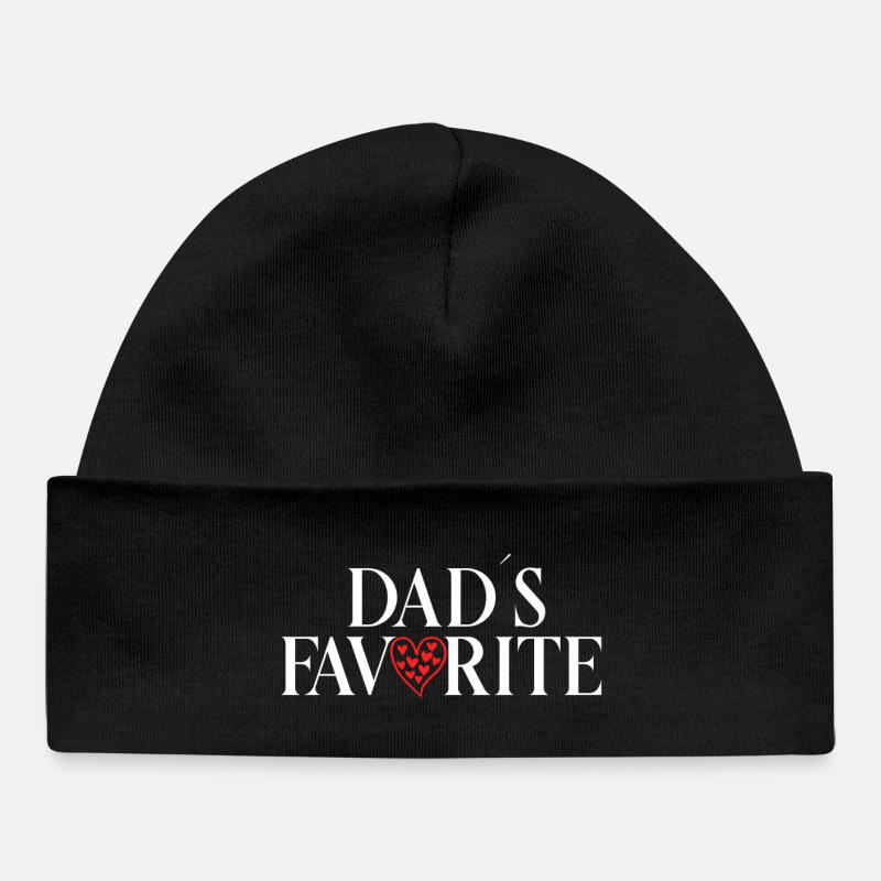 Lieblingskind_Papas_Liebling - Bonnet bébé bio - noir