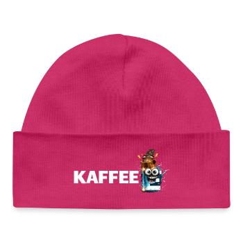 Mascotte du café Splash - Bonnet bébé bio - hot pink - Devant