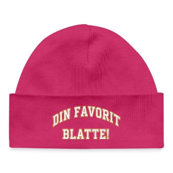 Dein Lieblingsblatte! - Baby Organic Mütze - hot Pink - Vorne