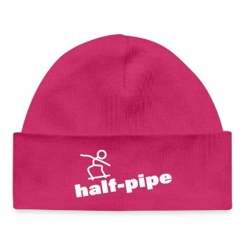 half pipe - Baby Organic Beanie - hot pink - Front