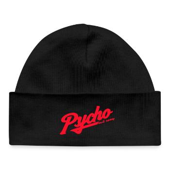 Psycho Retro Script Logo - Baby Organic Beanie - black - Front