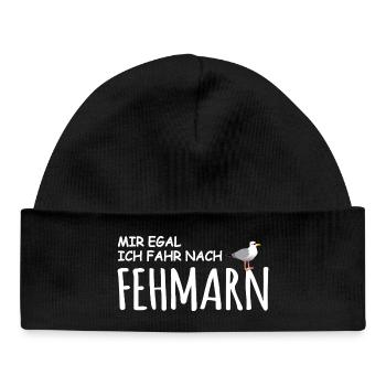Fehmarn Liebe - Baby Organic Mütze - Schwarz - Vorne