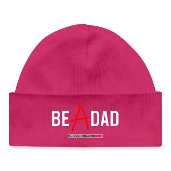 Dad in Process Shirt – Zukünftiger Vater - Baby Organic Mütze - hot Pink - Vorne