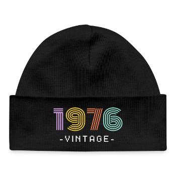 50th Birthday - Baby Organic Beanie - black - Front