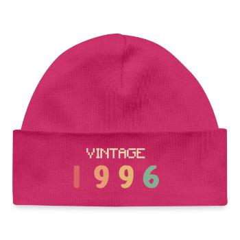 Aquarelle Vintage 30 Ans Trentaine Fête 1996 - Bonnet bébé bio - hot pink - Devant
