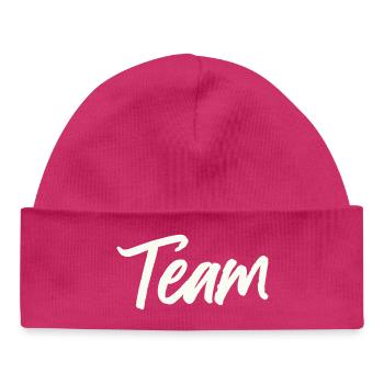 Équipe - Bonnet bébé bio - hot pink - Devant