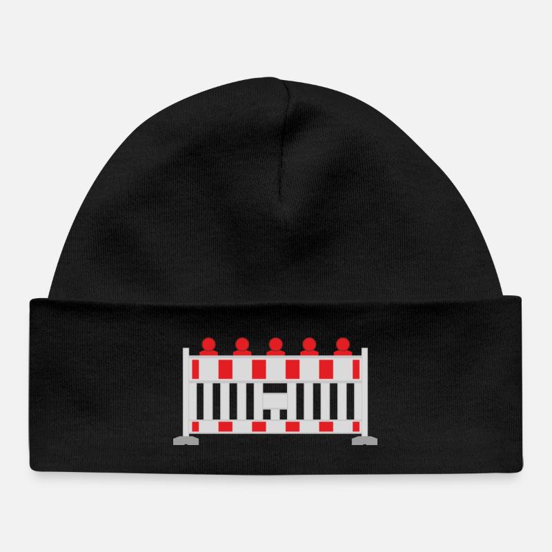 construction - Baby Organic Beanie - black