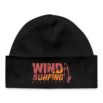 WINDSURFING Windsurfen - Baby Organic Mütze - Schwarz - Vorne